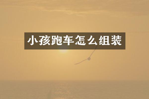 小孩跑车怎么组装