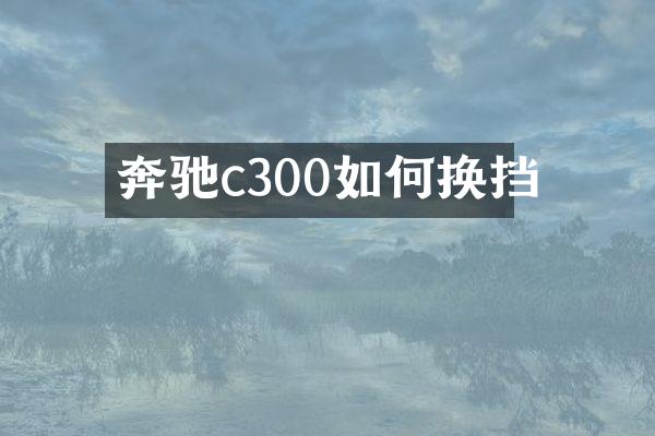 奔驰c300如何换挡