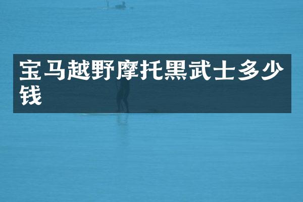 宝马越野摩托黑武士多少钱