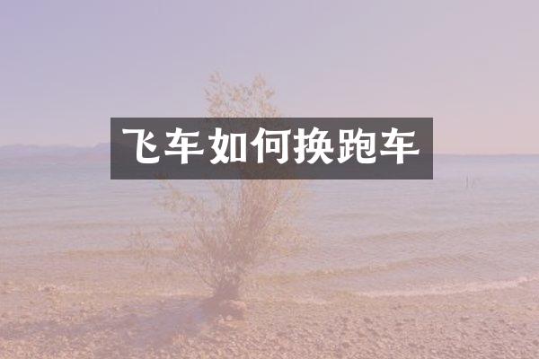 飞车如何换跑车