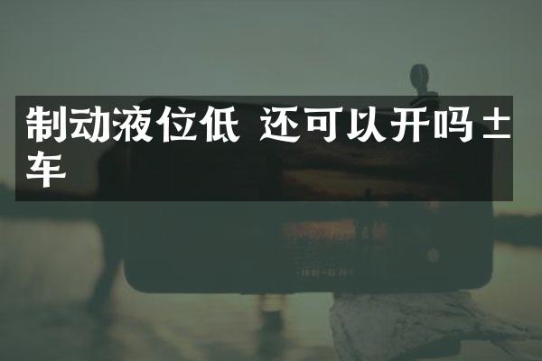 制动液位低 还可以开吗汽车