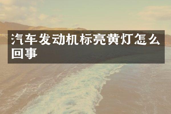 汽车发动机标亮黄灯怎么回事