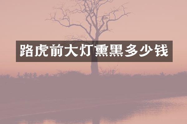 路虎前大灯熏黑多少钱