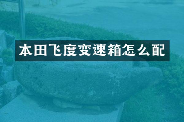 本田飞度变速箱怎么配