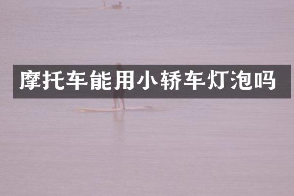 摩托车能用小轿车灯泡吗