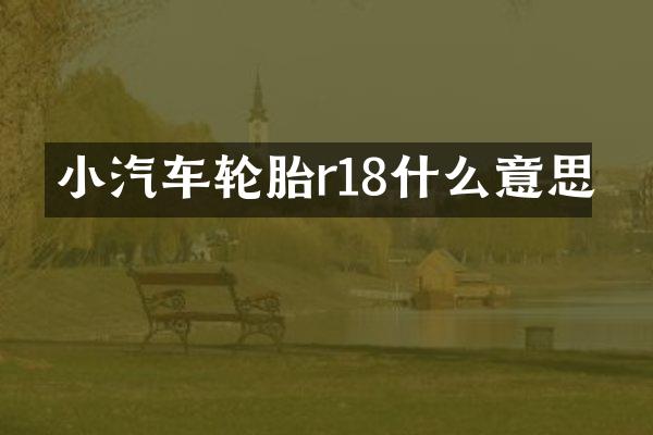 小汽车轮胎r18什么意思