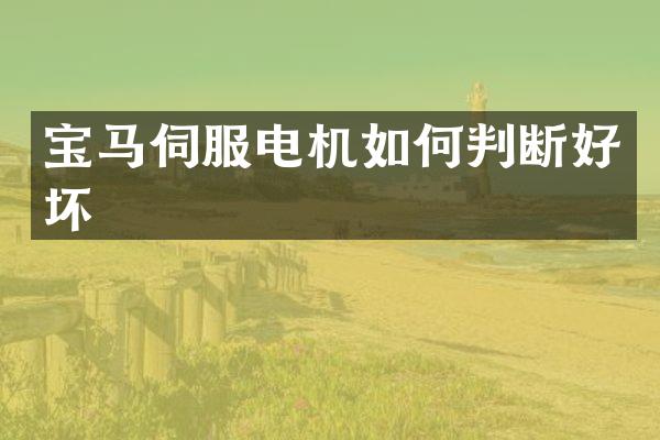 宝马伺服电机如何判断好坏