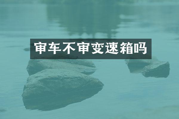 审车不审变速箱吗