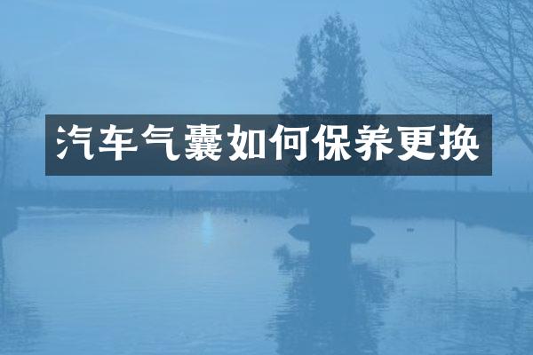 汽车气囊如何保养更换