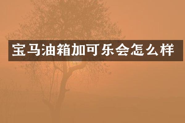 宝马油箱加可乐会怎么样
