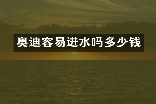奥迪容易进水吗多少钱