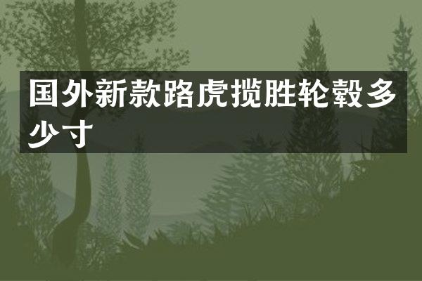 国外新款路虎揽胜轮毂多少寸