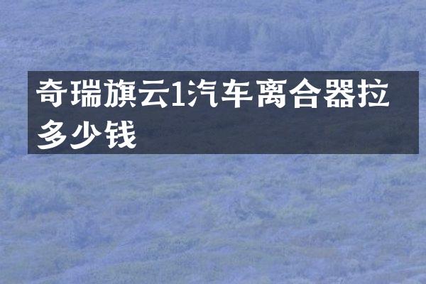 奇瑞旗云1汽车离合器拉线多少钱