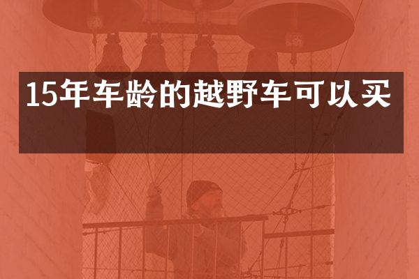15年车龄的越野车可以买吗