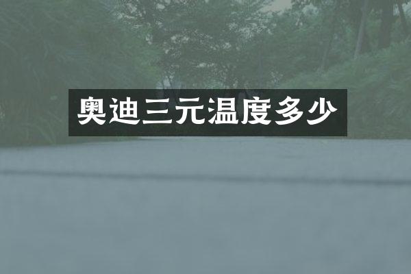 奥迪三元温度多少