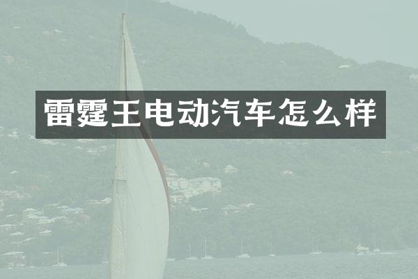 雷霆王电动汽车怎么样