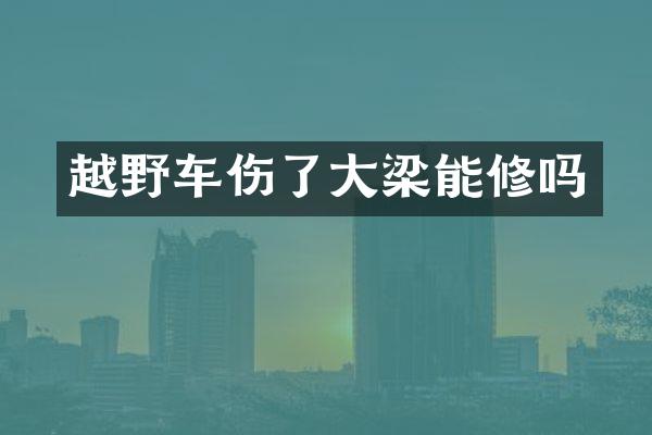 越野车伤了大梁能修吗