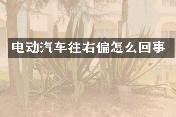 电动汽车往右偏怎么回事