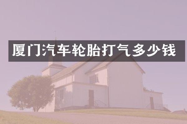 厦门汽车轮胎打气多少钱