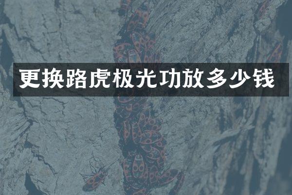 更换路虎极光功放多少钱