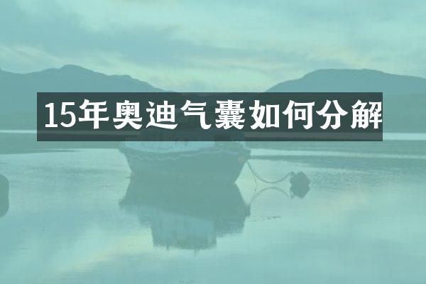 15年奥迪气囊如何分解