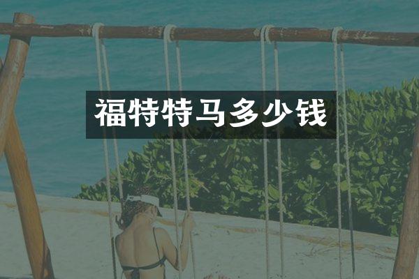 福特特马多少钱