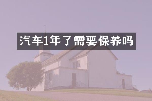汽车1年了需要保养吗