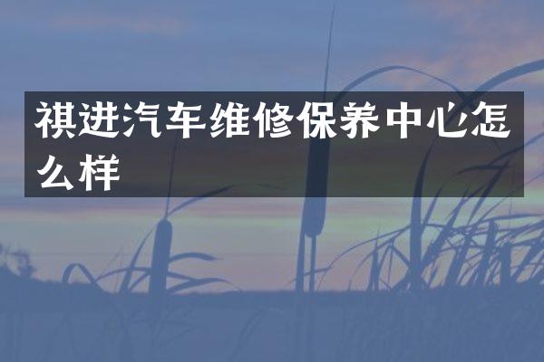 祺进汽车维修保养中心怎么样