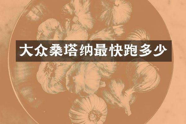 大众桑塔纳最快跑多少
