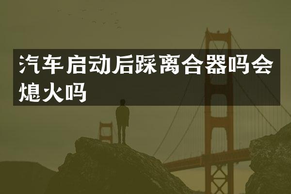汽车启动后踩离合器吗会熄火吗