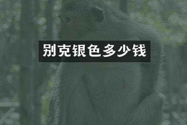 别克银色多少钱