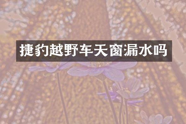 捷豹越野车天窗漏水吗