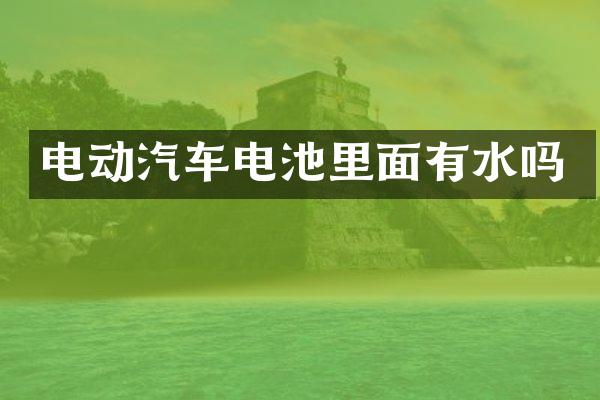 电动汽车电池里面有水吗
