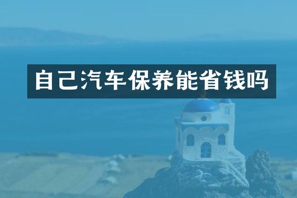 自己汽车保养能省钱吗