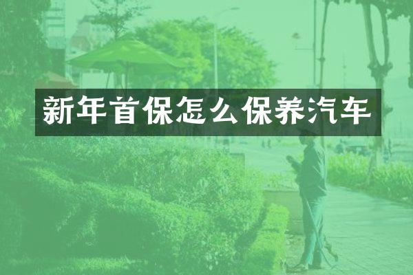 新年首保怎么保养汽车