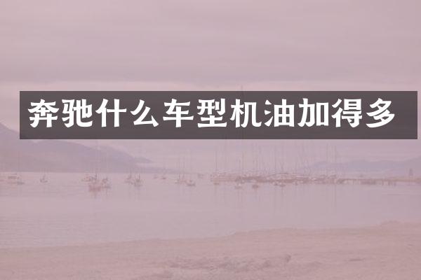 奔驰什么车型机油加得多
