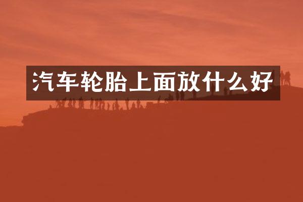 汽车轮胎上面放什么好