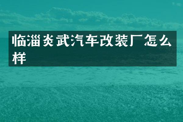 临淄炎武汽车改装厂怎么样