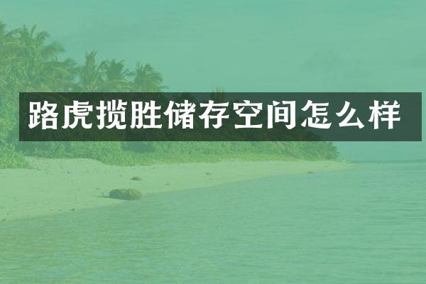 路虎揽胜储存空间怎么样