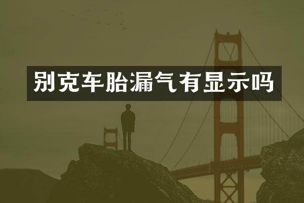 别克车胎漏气有显示吗