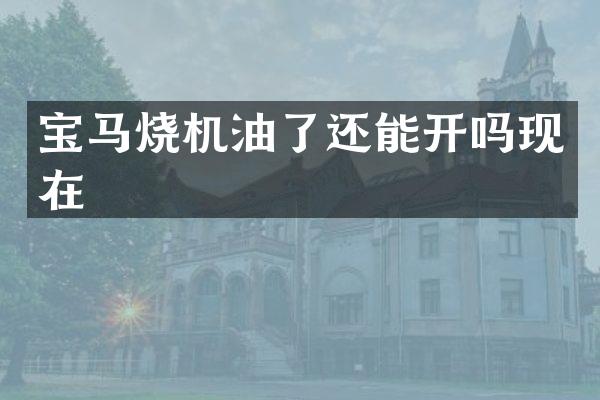 宝马烧机油了还能开吗现在