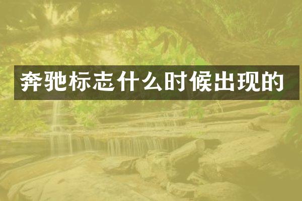奔驰标志什么时候出现的