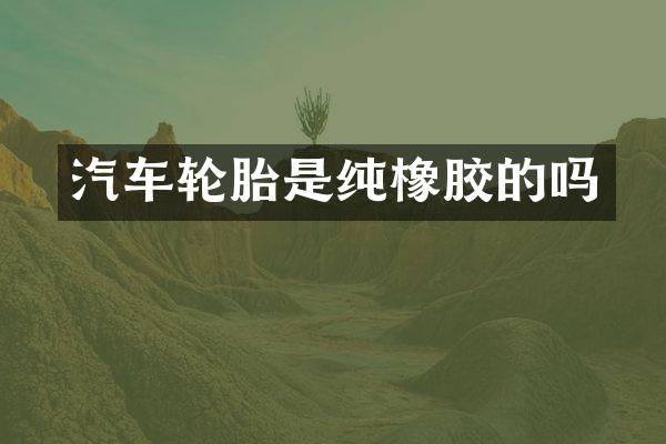 汽车轮胎是纯橡胶的吗