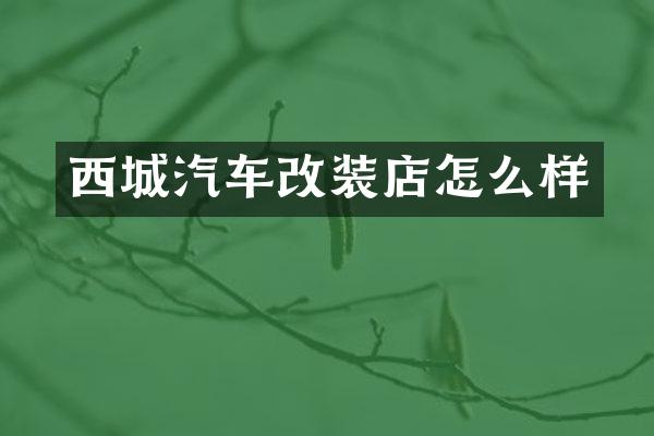 西城汽车改装店怎么样
