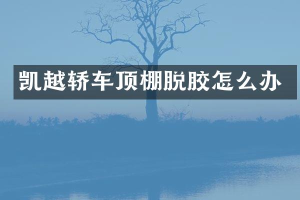 凯越轿车顶棚脱胶怎么办