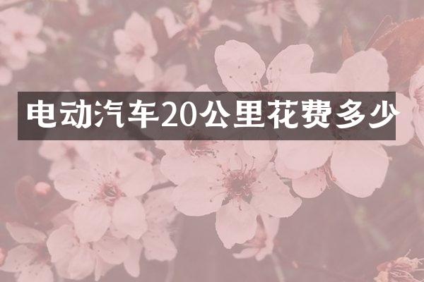 电动汽车20公里花费多少