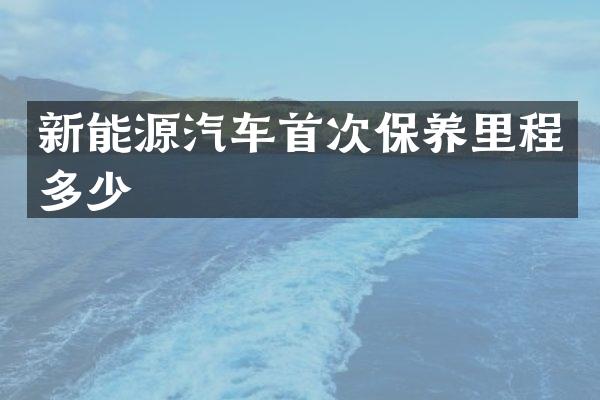 新能源汽车首次保养里程多少