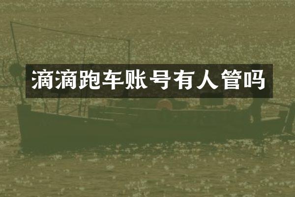 滴滴跑车账号有人管吗