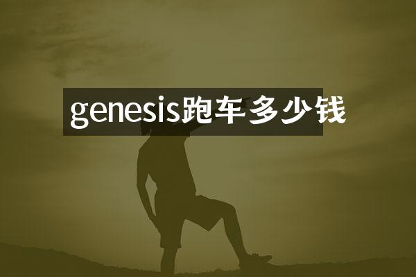 genesis跑车多少钱