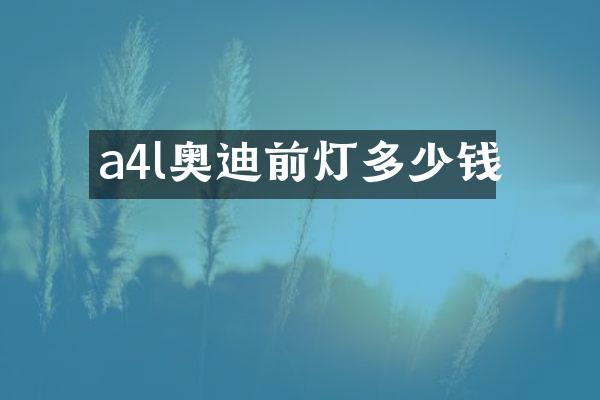 a4l奥迪前灯多少钱